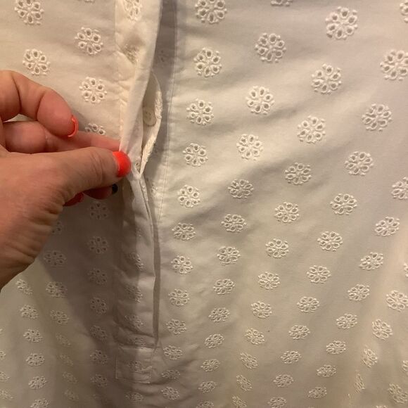 J. Crew White Eyelet Dress 👗🤩🌸❤️ - Picture 4 of 7